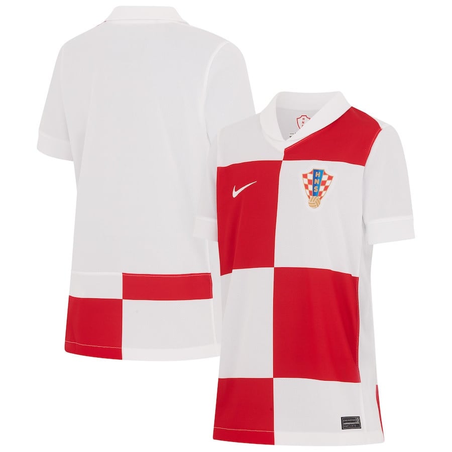 Croatia National Team 2024 Home YOUTH Jersey - White