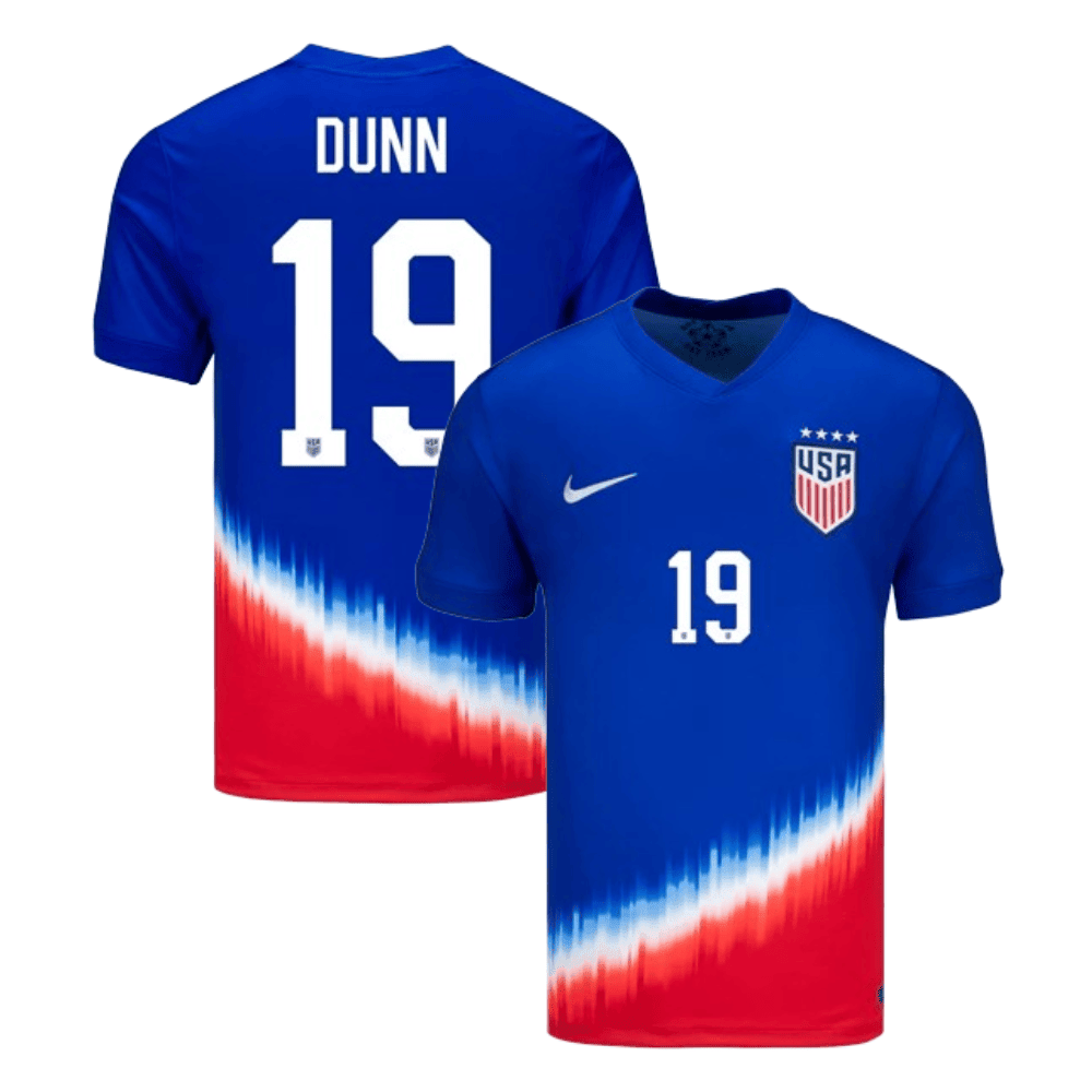 Crystal Dunn 19 USWNT 2024 American Icon Away Stadium Jersey - Men Blue