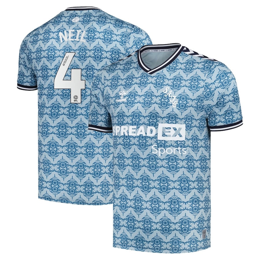 Dan Neil 4 Sunderland A.F.C. 2024/25 Third Men Jersey - Dusty Blue