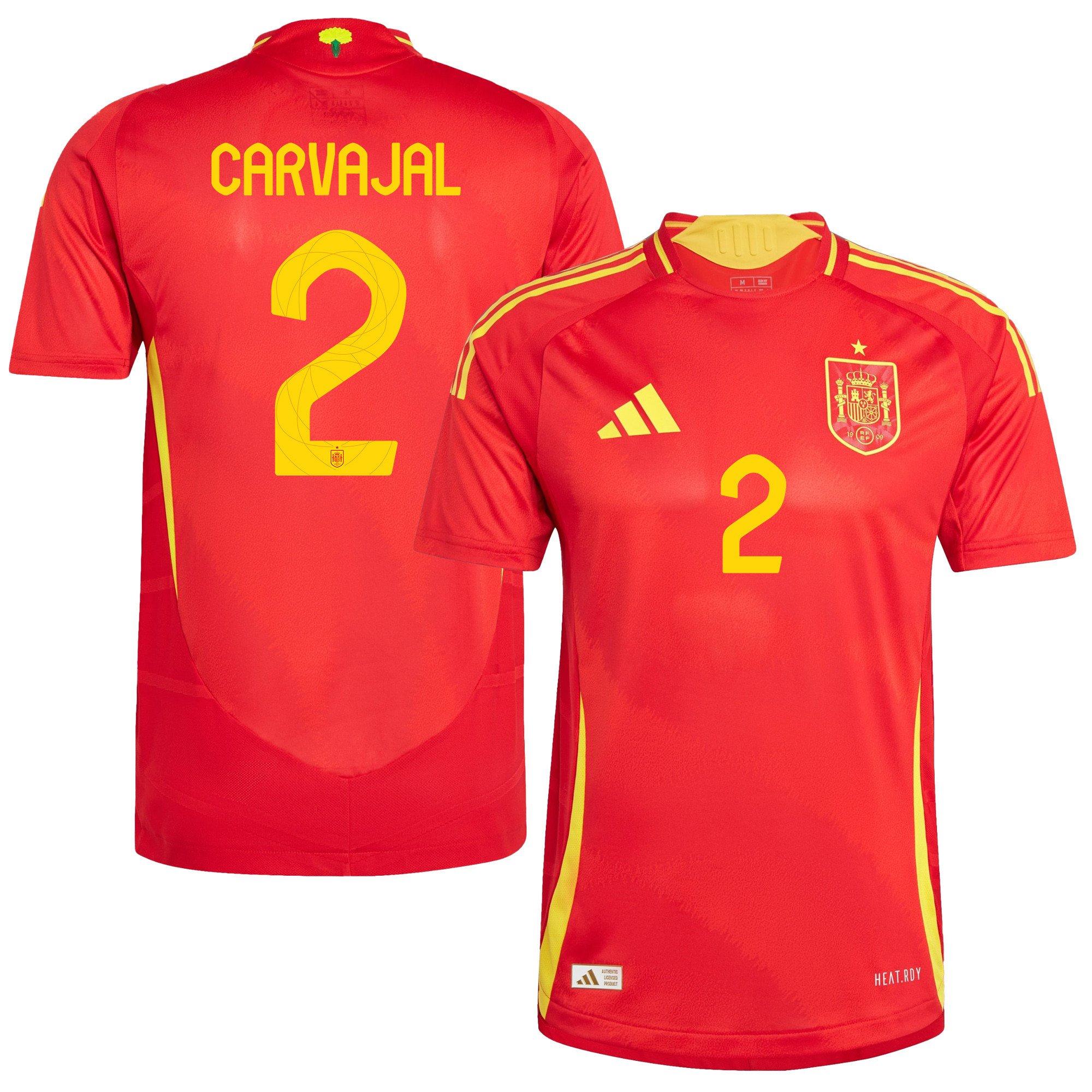Dani Carvajal 2 Spain National Team 2024 Home Men Jersey - Red