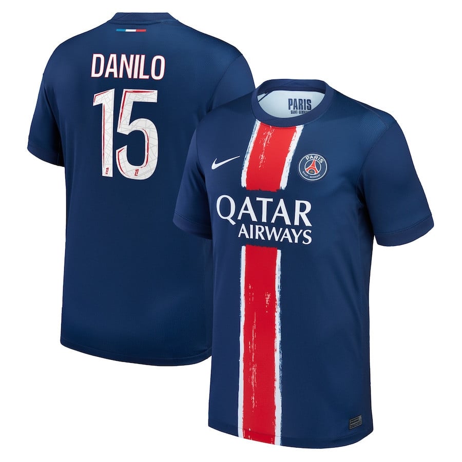 Danilo Pereira 15 Paris Saint-Germain 2024/25 Home Men Jersey - Navy