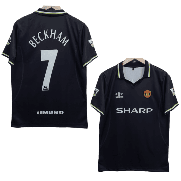 David Beckham 1998-99 Manchester United Men Jersey - Black