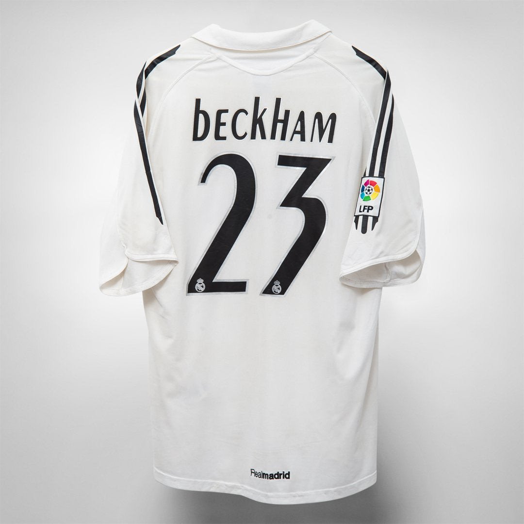 David Beckham 23 Real Madrid 2005-2006 Adidas Home Retro Jersey - Men