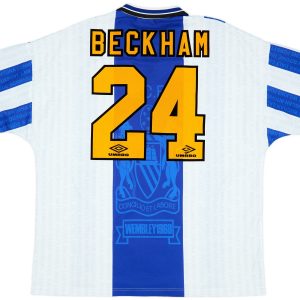 David Beckham 24 Manchester United 1994-1996 Third Retro Jersey - Men