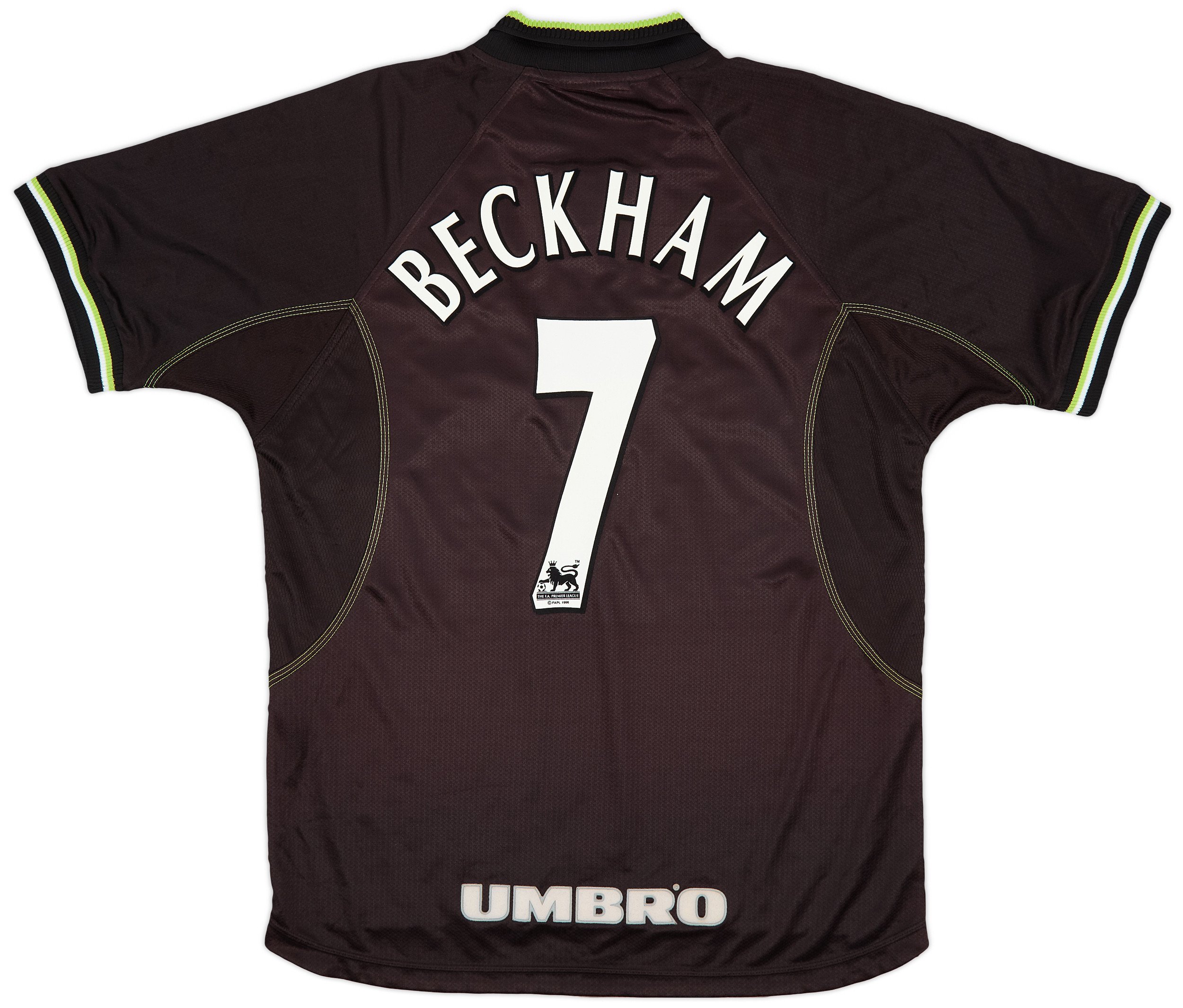 David Beckham 7 Manchester United 1998-99 Third Retro Jersey – Men