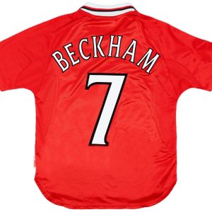 David Beckham 7 Manchester United 1999-2000 'CL Winners' Retro Jersey - Men