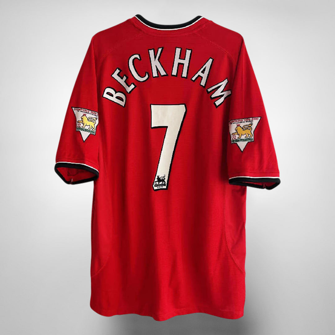 David Beckham 7 Manchester United 2000-2002 Home Retro Jersey - Men