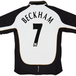 David Beckham 7 Manchester United 2001-02 Centenary Away Retro Jersey - Men