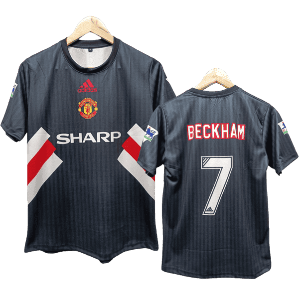David Beckham Manchester United Retro Men Jersey - Black