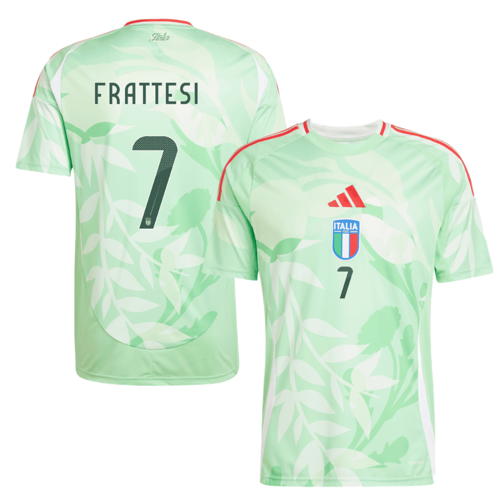Davide Frattesi 7 Italy National Team 2025/26 Away Men Jersey - Green