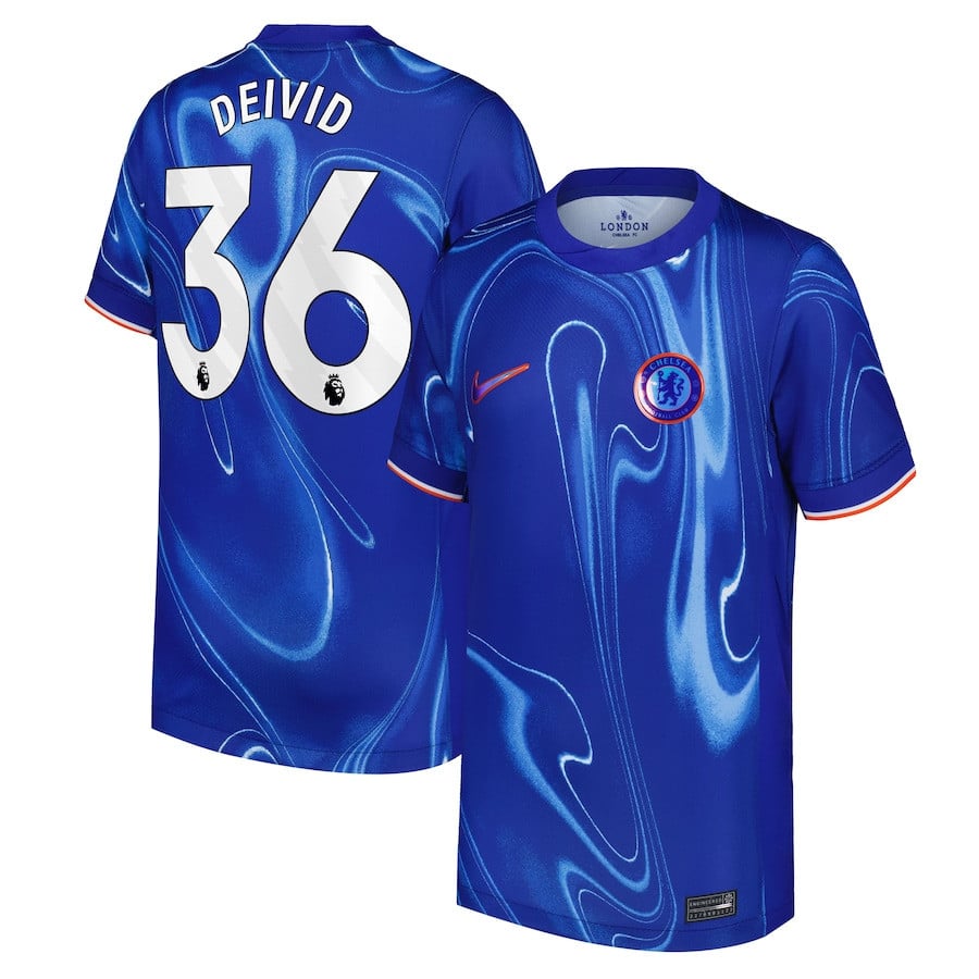 Deivid Washington 36 Chelsea 2024/25 Home YOUTH Jersey - Blue