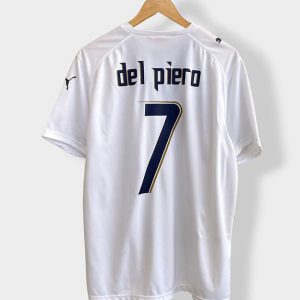 Del Piero 7 Italy 2006-2008 Away Retro Jersey - Men White