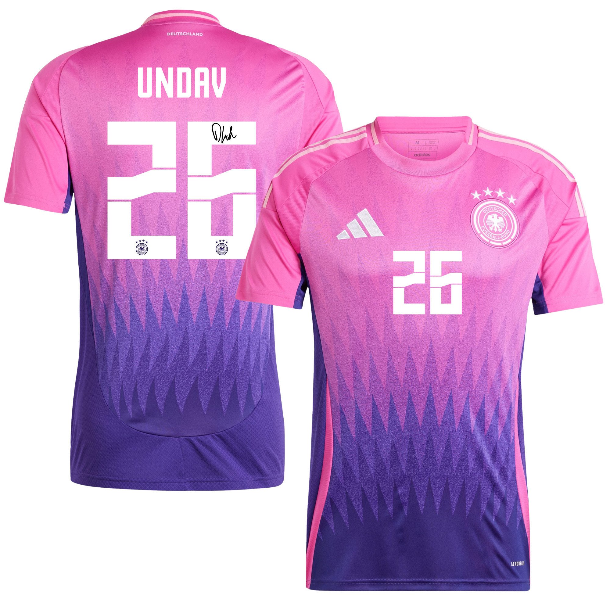 Deniz Undav 26 Signed Germany National Team 2024/25 Away Jersey Autographed - Men