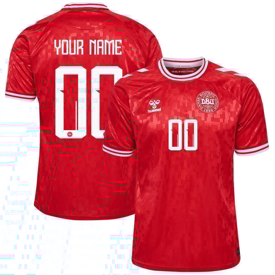 Denmark National Team 2024/25 Custom Home Men Jersey - Red
