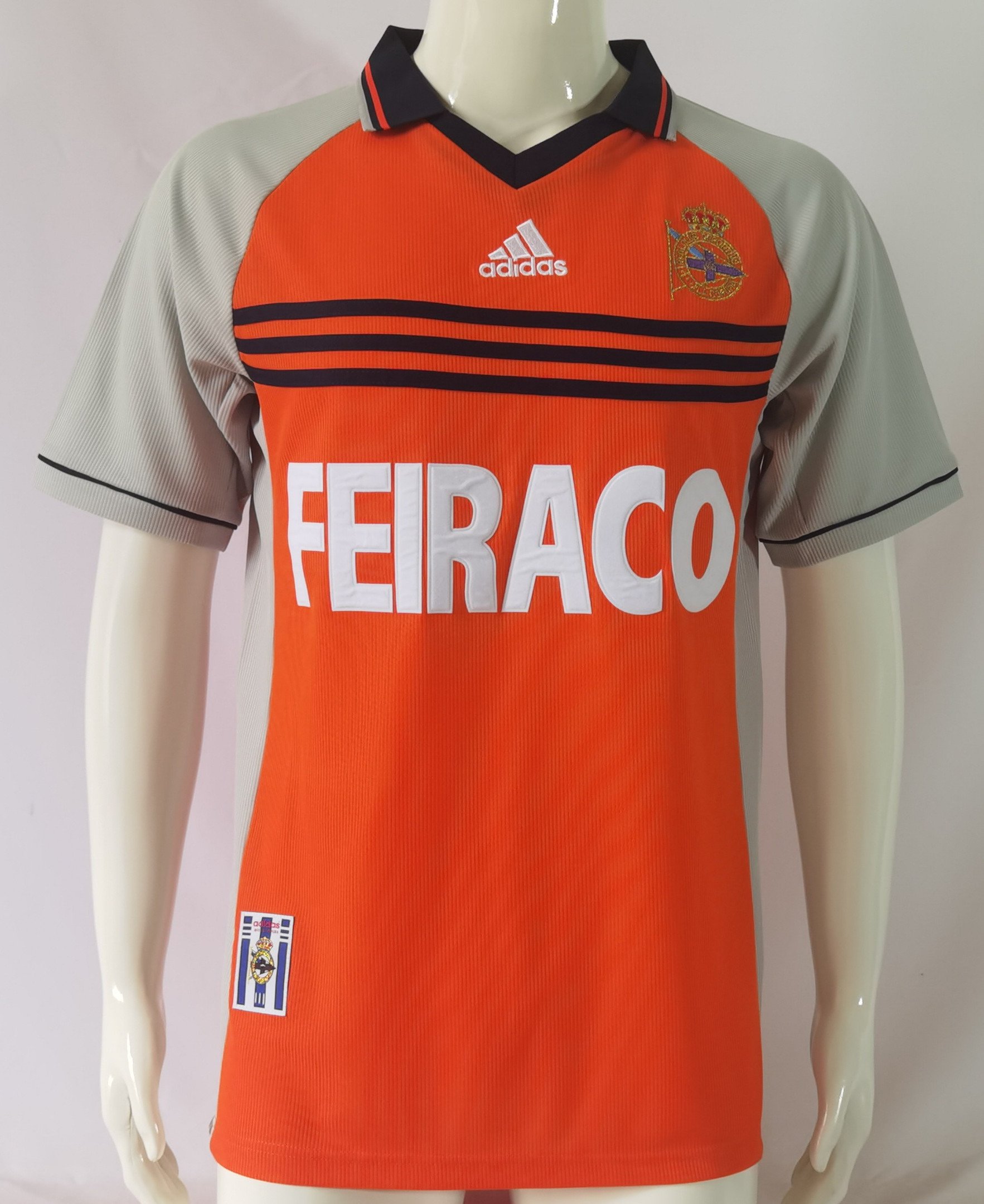 Deportivo de La Coruña 1998/99 Third Retro Men Jersey – Orange