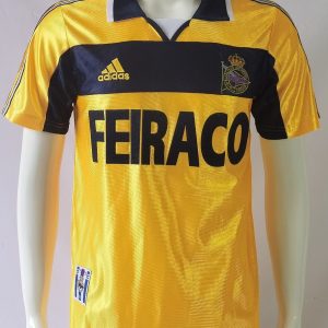 Deportivo de La Coruña 1999/2000 Third Retro Men Jersey - Yellow