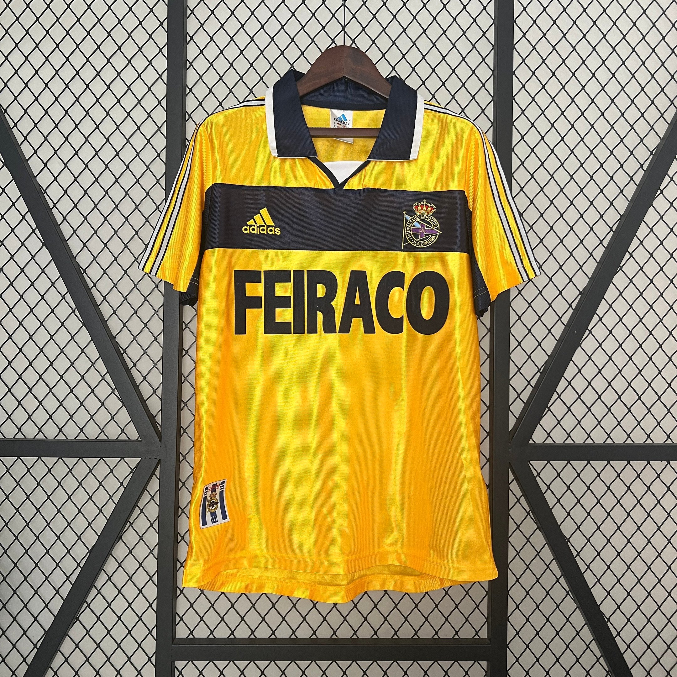 Deportivo La Coruña 1999 - 2000 Away Retro Men Jersey - Yellow