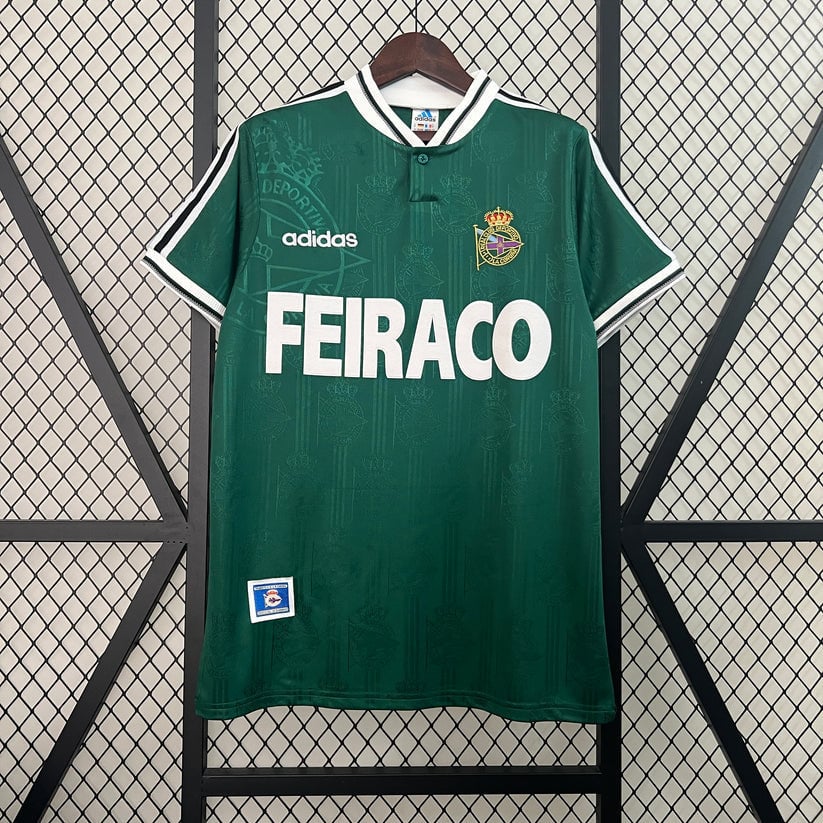 Deportivo La Coruña 1999/2000 Away Retro Men Jersey - Green