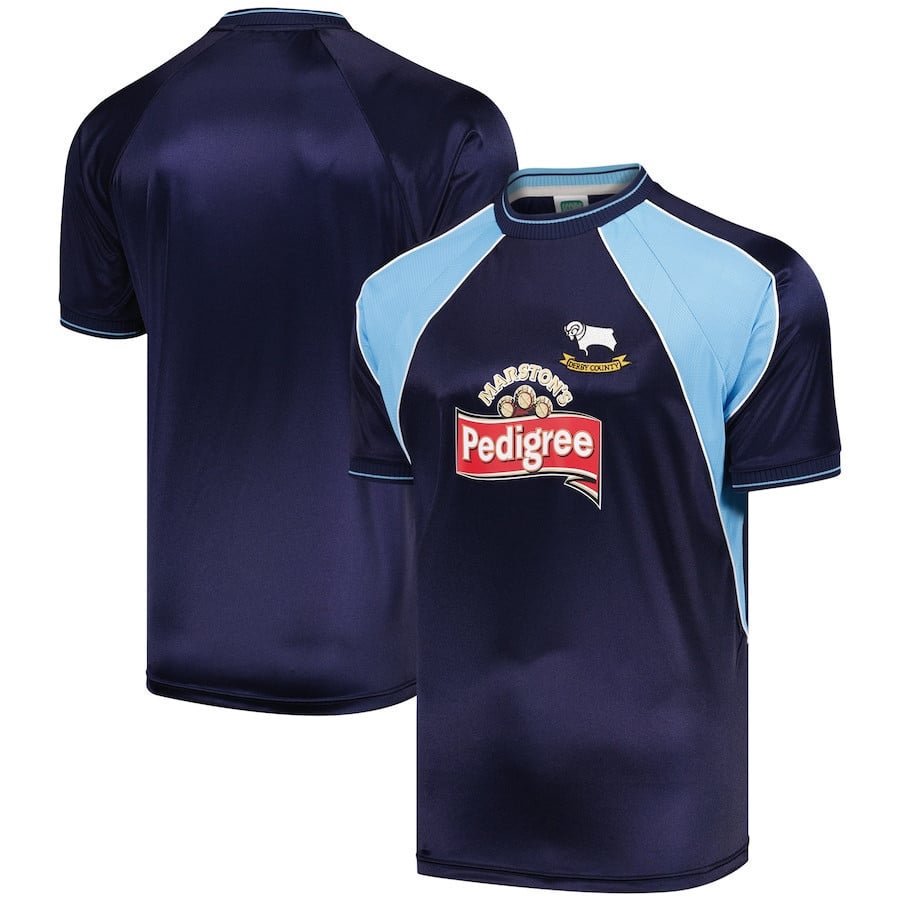 Derby County 2002 Away Jersey - Men, Navy