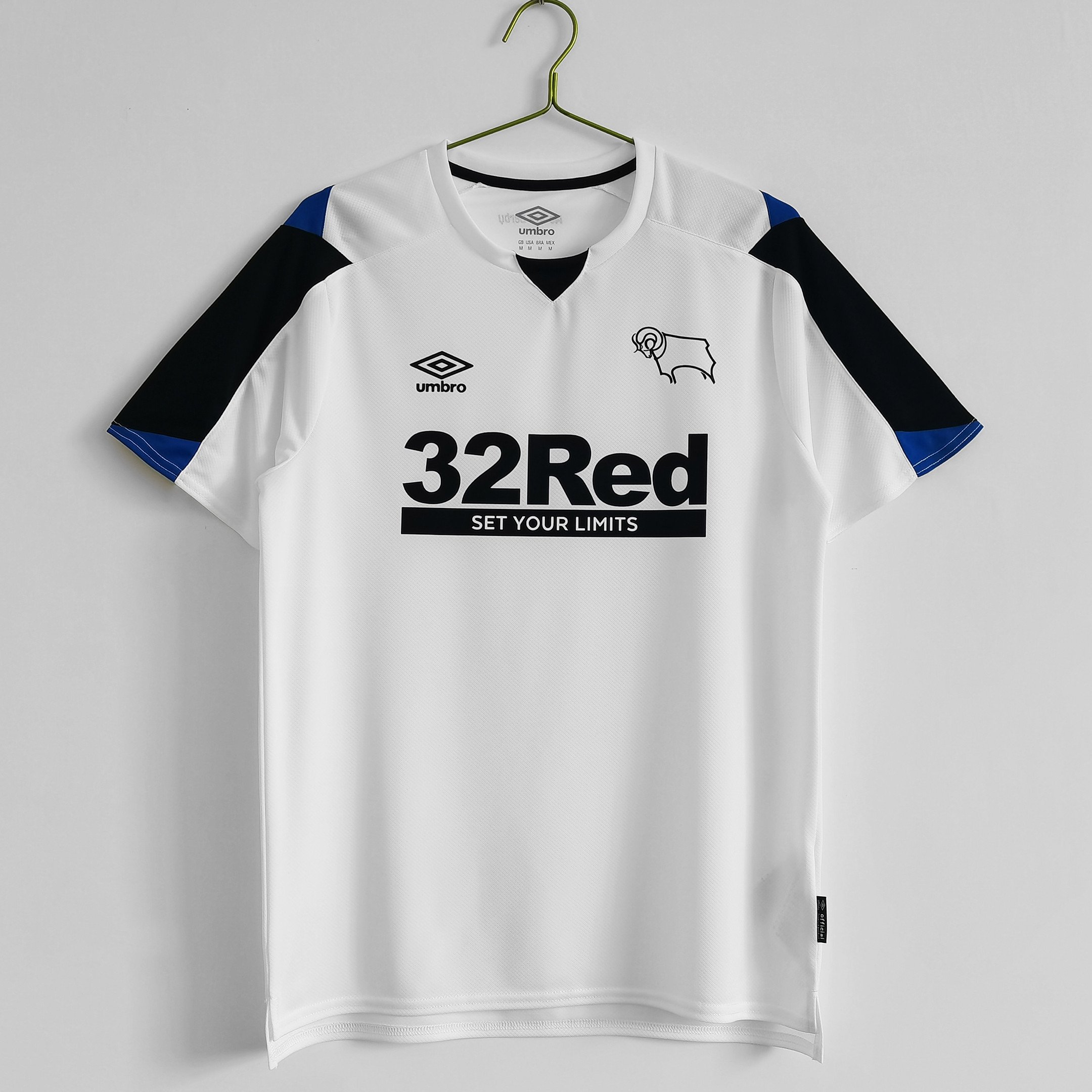 Derby County 2021/22 Home Retro Men Jersey - White