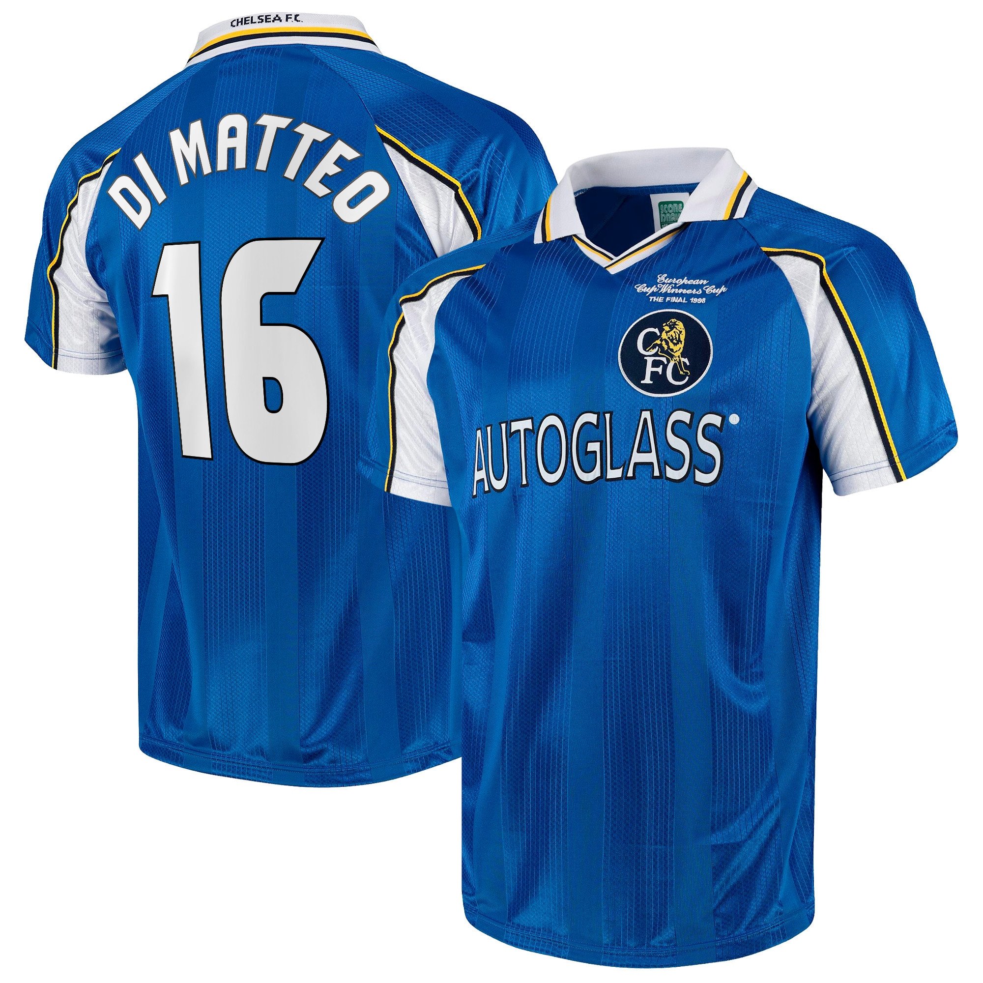 Di Matteo 16 Chelsea 1998 ECWC Final Jersey - Men, Blue