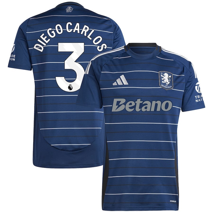 Diego Carlos 3 Aston Villa 2024/25 Third Men Jersey - Navy