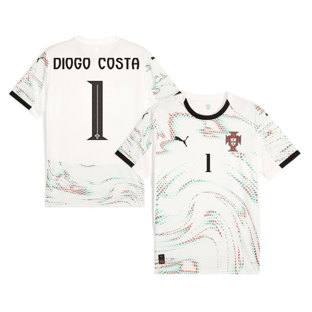 Diogo Costa 1 Portugal National Team 2025/26 Away Men Jersey - White