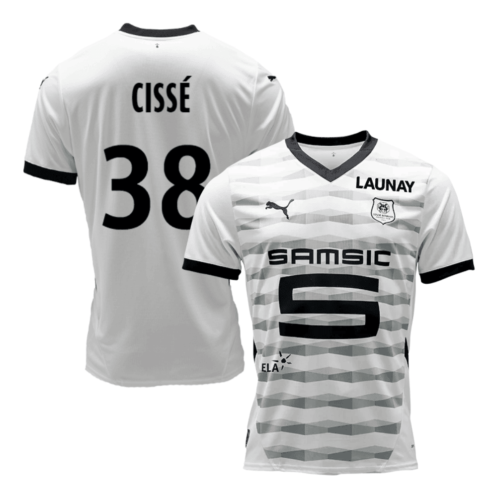 Djaoui Cissé 38 Stade Rennais F.C. 2024/25 Away Men Jersey - White