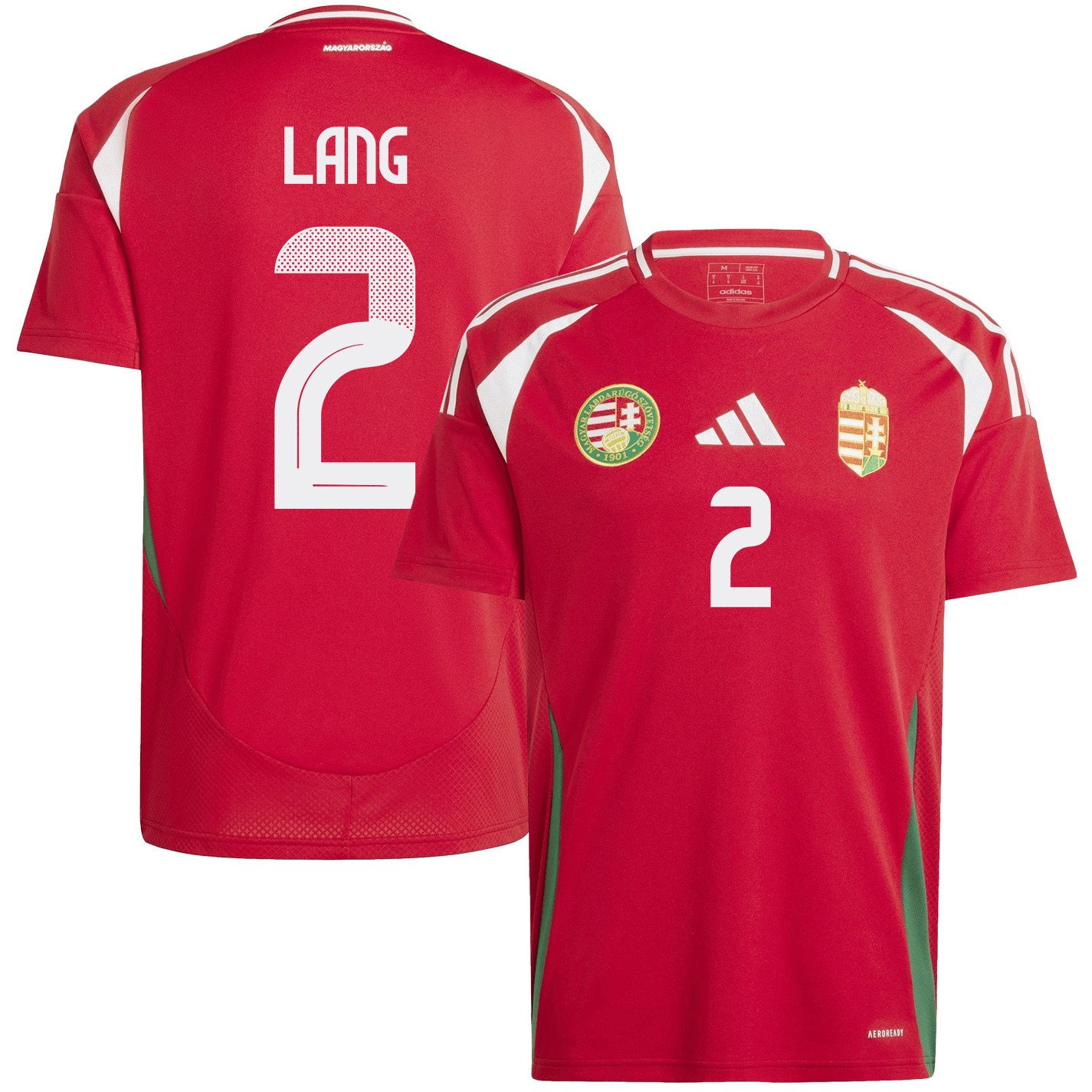 Ádám Lang 2 Hungary National Team 2024/25 Home Men Jersey - Red