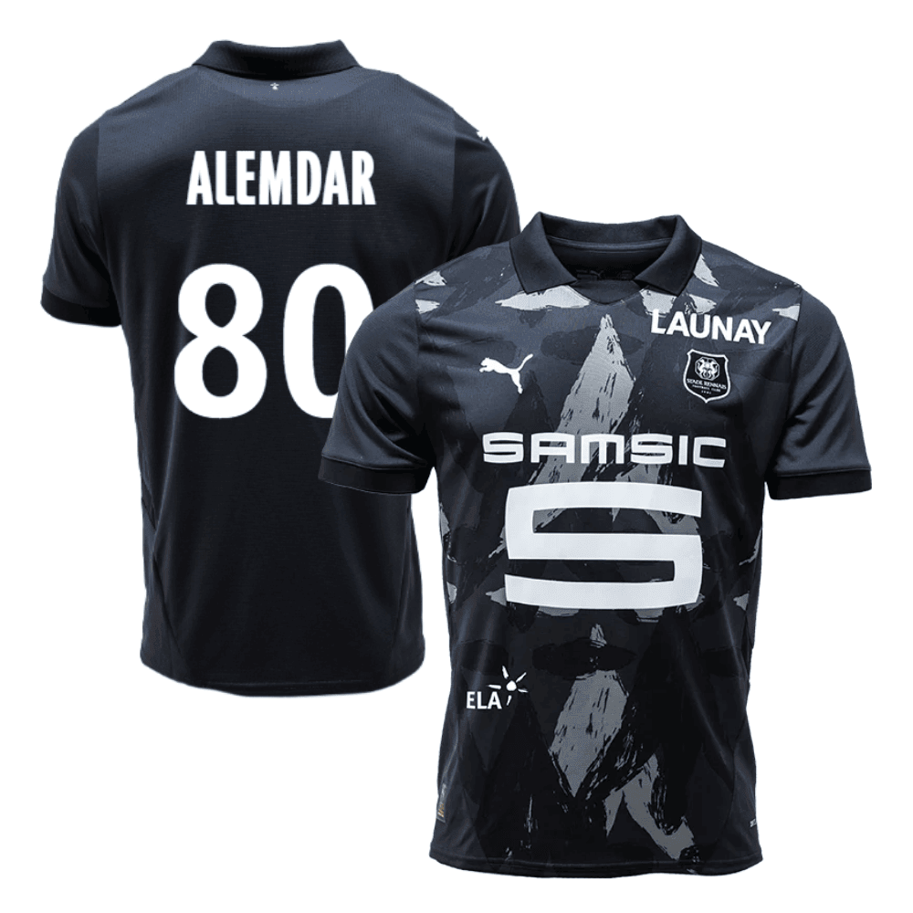Doğan Alemdar 80 Stade Rennais F.C. 2024/25 Third Men Jersey - Black