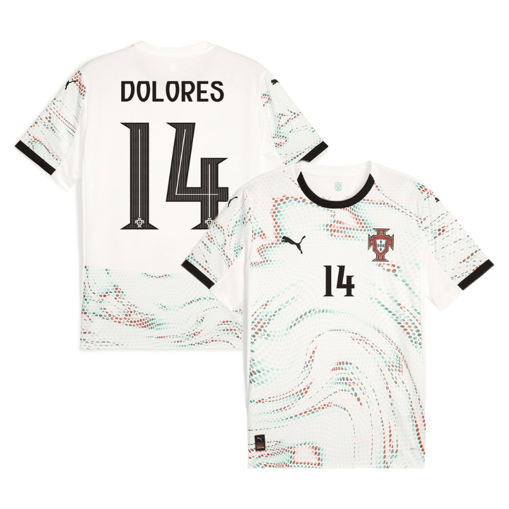 Dolores Silva 14 Portugal Women's National Team 2025/26 Away Men Jersey - White
