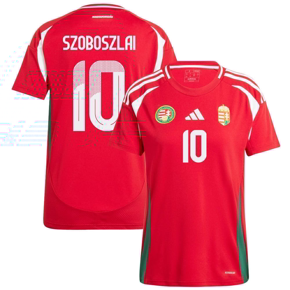 Dominik Szoboszlai 10 Hungary National Team 2024/25 Home WOMEN Jersey - Red