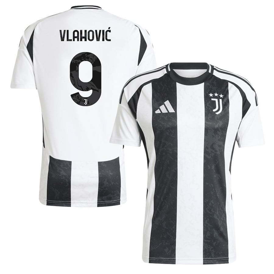 Dušan Vlahović 9 Juventus 2024/25 Home Men Jersey - White