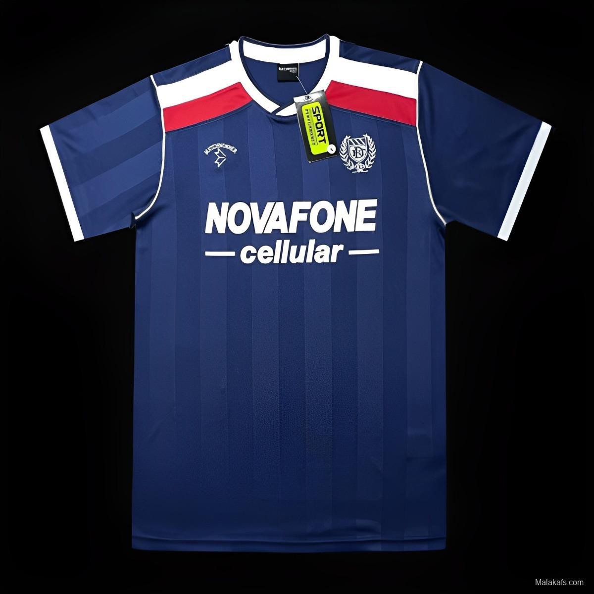 Dundee United 1987/89 Home Retro Men Jersey - Navy
