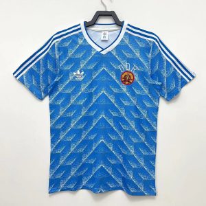 East Germany 1988 Away Retro Jersey - Men Blue