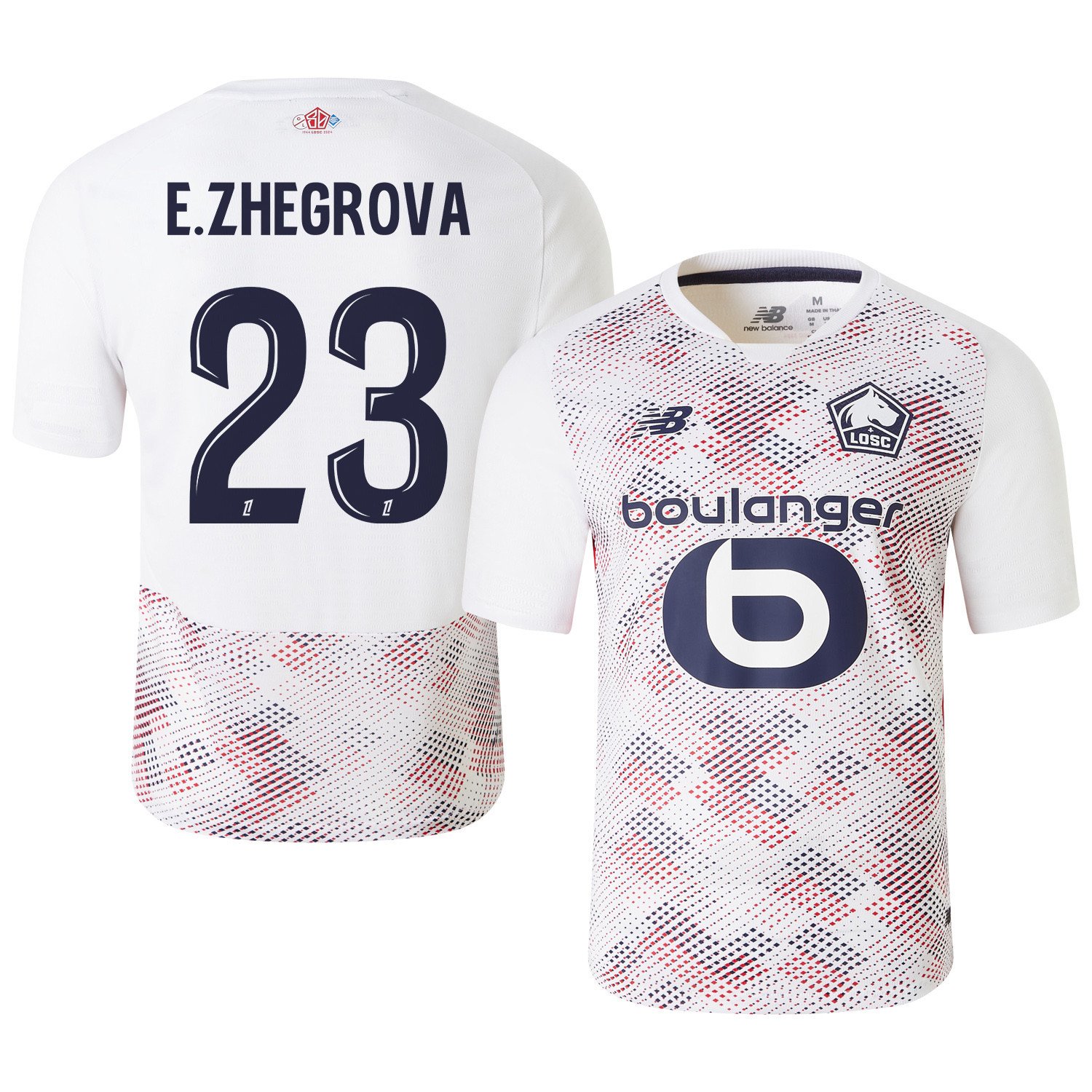 Edon Zhegrova 23 LOSC Lille 2024/25 Away Men Jersey - White