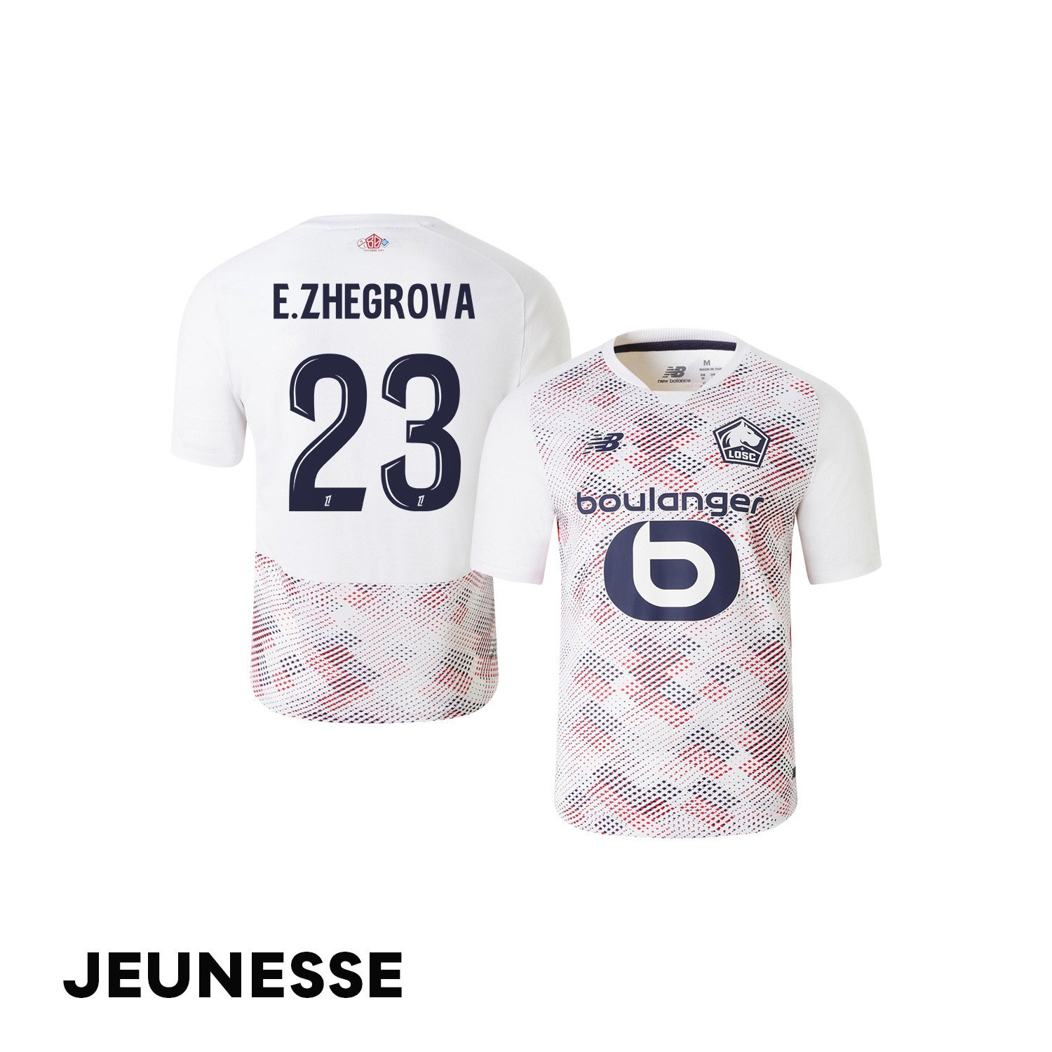Edon Zhegrova 23 LOSC Lille 2024/25 Away YOUTH Jersey - White