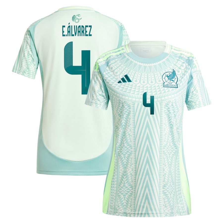Edson Alvarez 4 Mexico National Team 2024 Away Women Jersey - Green