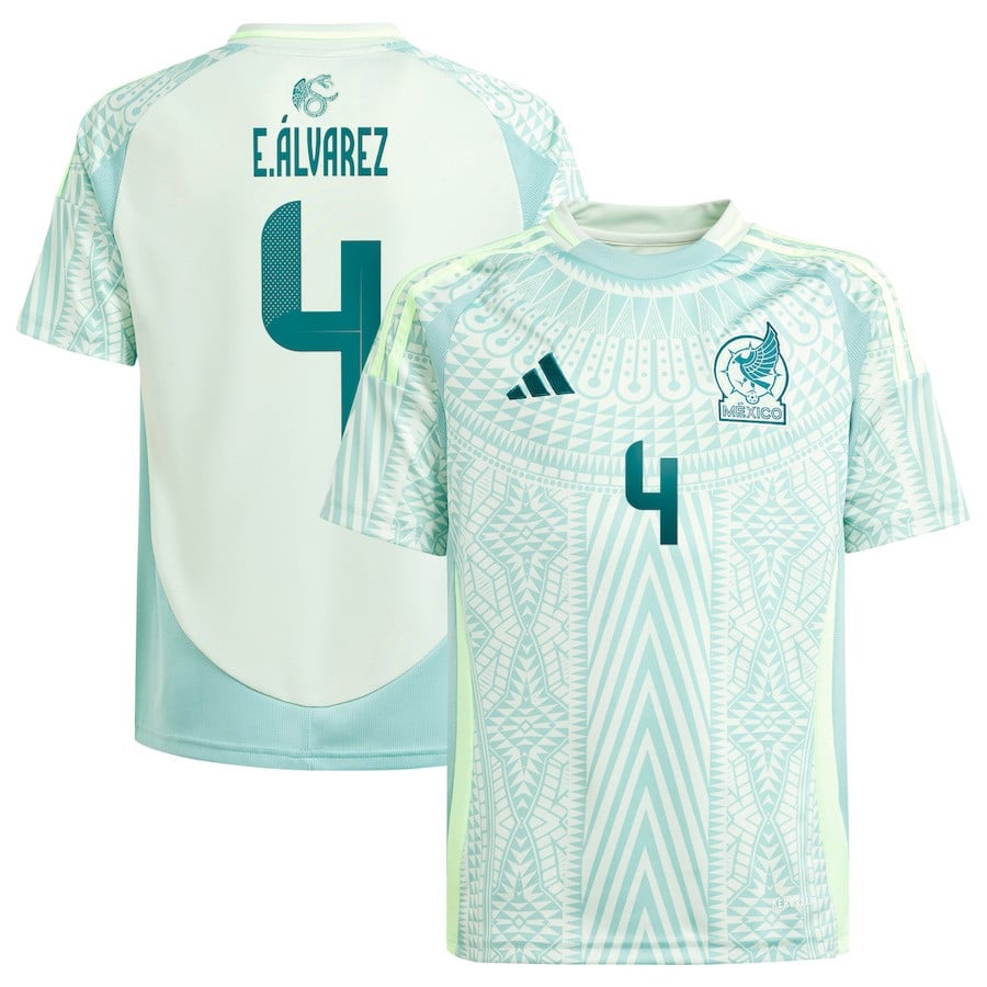 Edson Alvarez 4 Mexico National Team 2024 Away YOUTH Jersey - Green