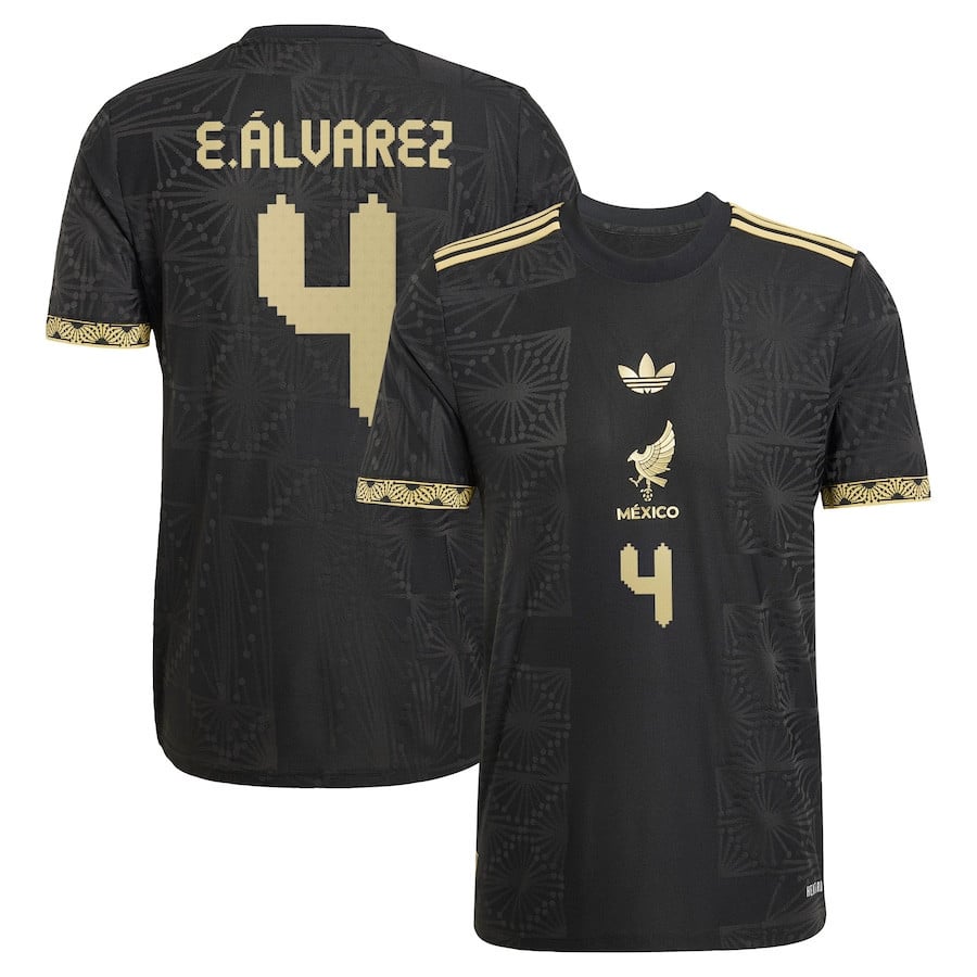 Edson Alvarez 4 Mexico National Team 2025 Third Men Jersey - Black