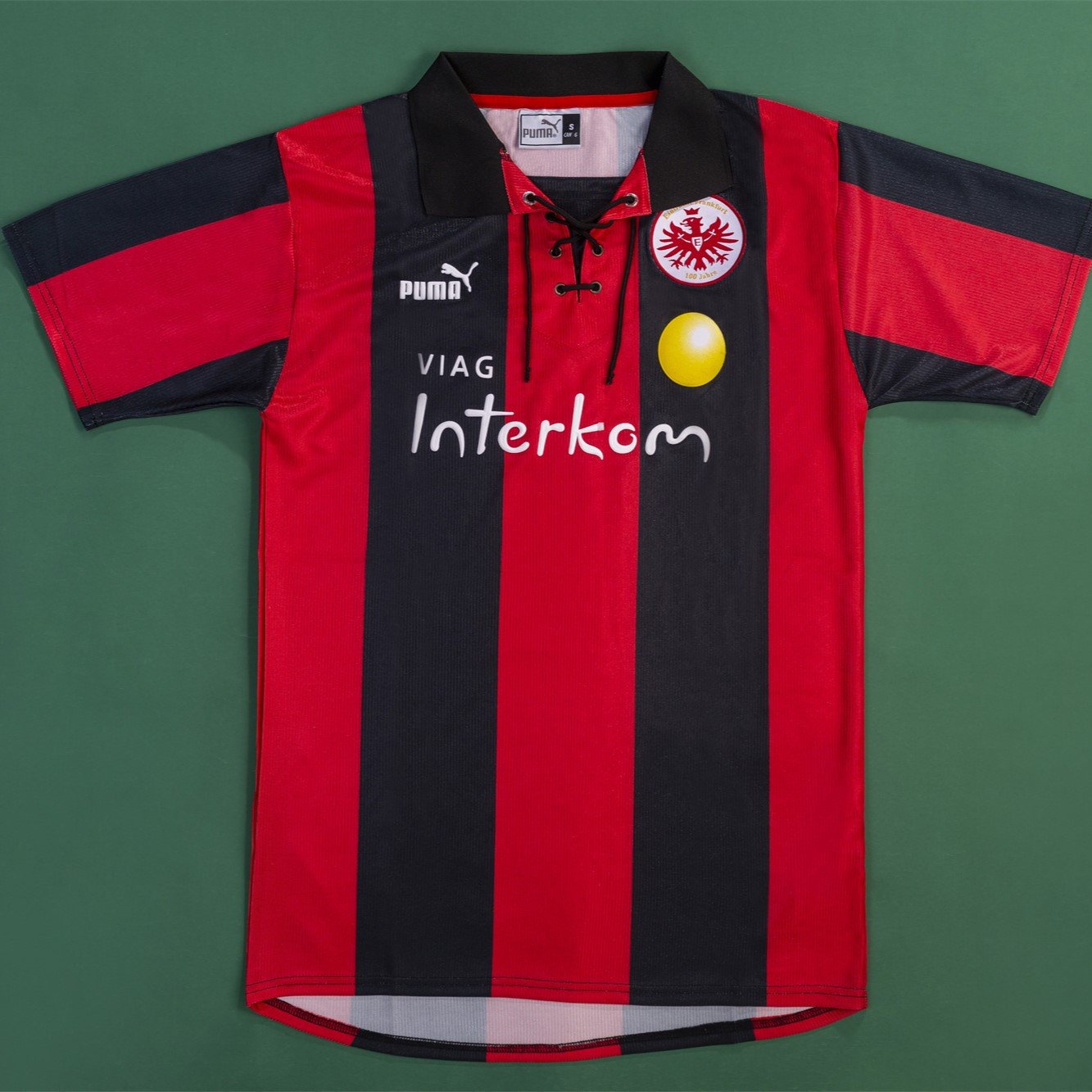 Eintracht Frankfurt 1999/2000 Home Retro Men Jersey - Red/Black