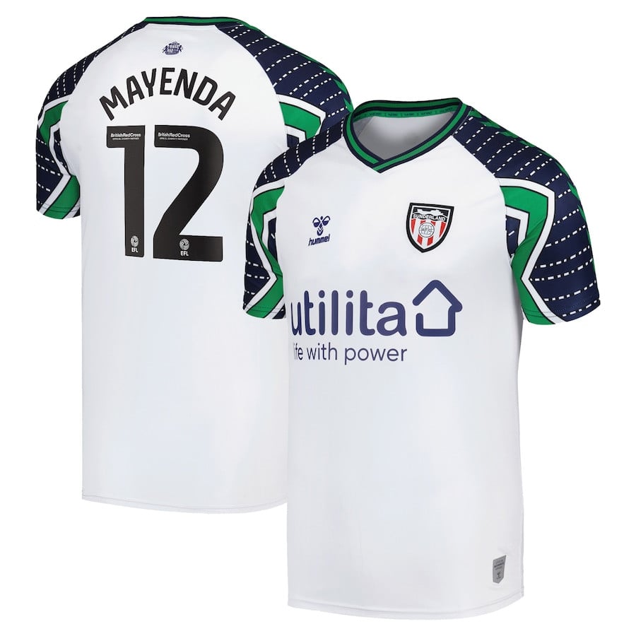 Eliezer Mayenda 12 Sunderland A.F.C. 2024/25 Away Men Jersey - White