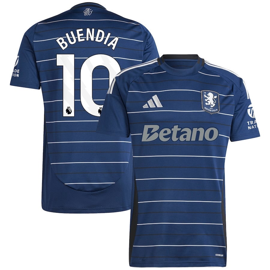 Emi Buendía 10 Aston Villa 2024/25 Third Men Jersey - Navy