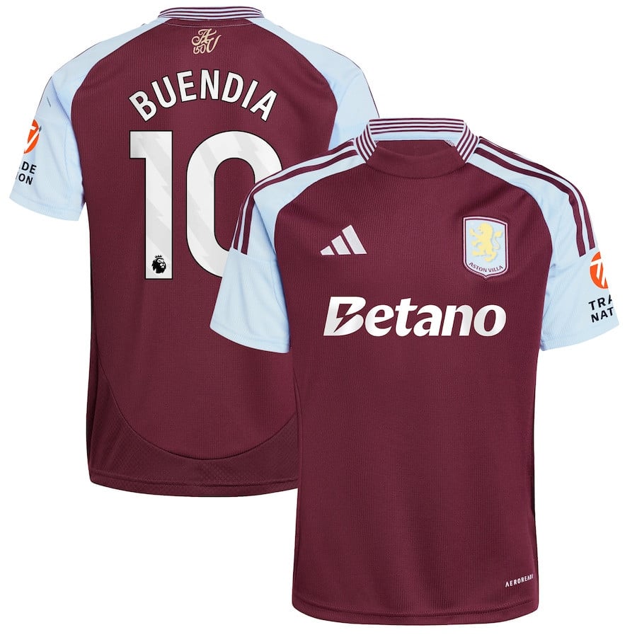 Emiliano Buendía 10 Aston Villa 2024/25 Home Men Jersey - Claret
