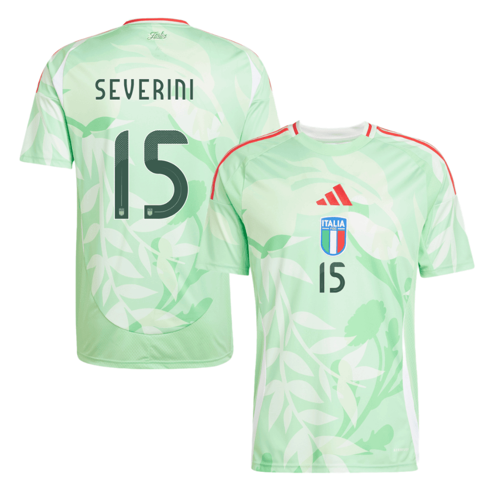 Emma Severini 15 Italy Women's National Team 2025/26 Away Men Jersey - Green