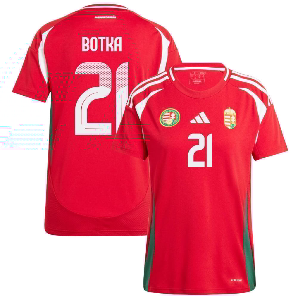 Endre Botka 21 Hungary National Team 2024/25 Home WOMEN Jersey - Red