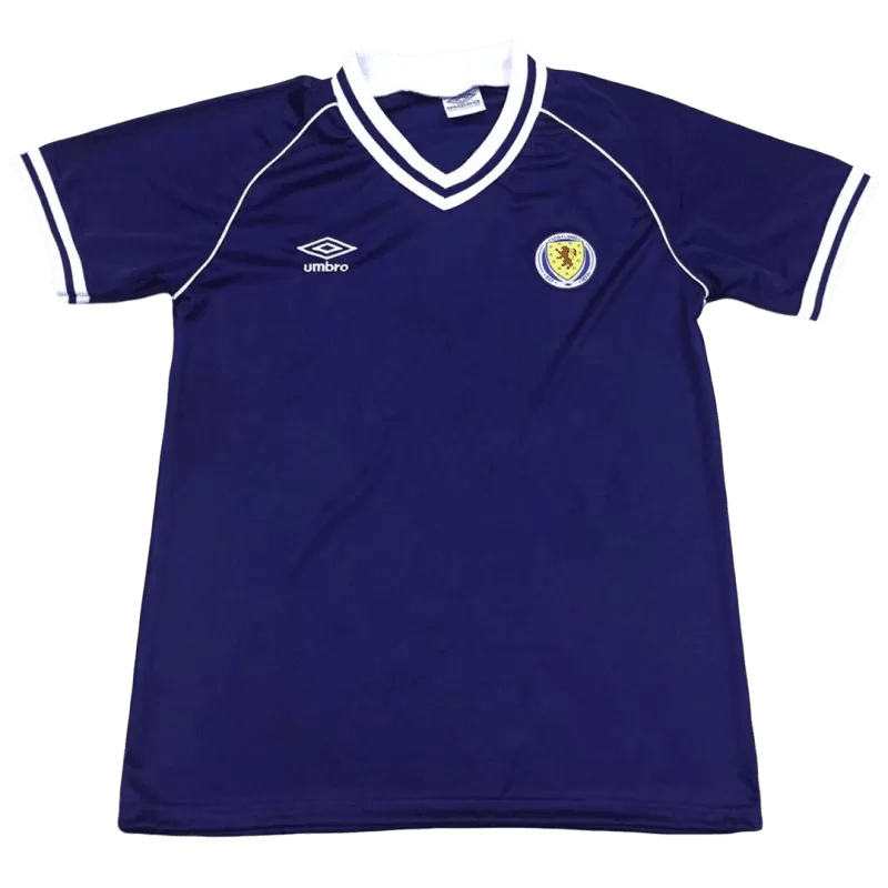 England 1982 Home Retro Men Jersey - Blue