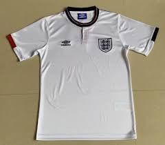 England 1989 Home Retro Men Jersey - White
