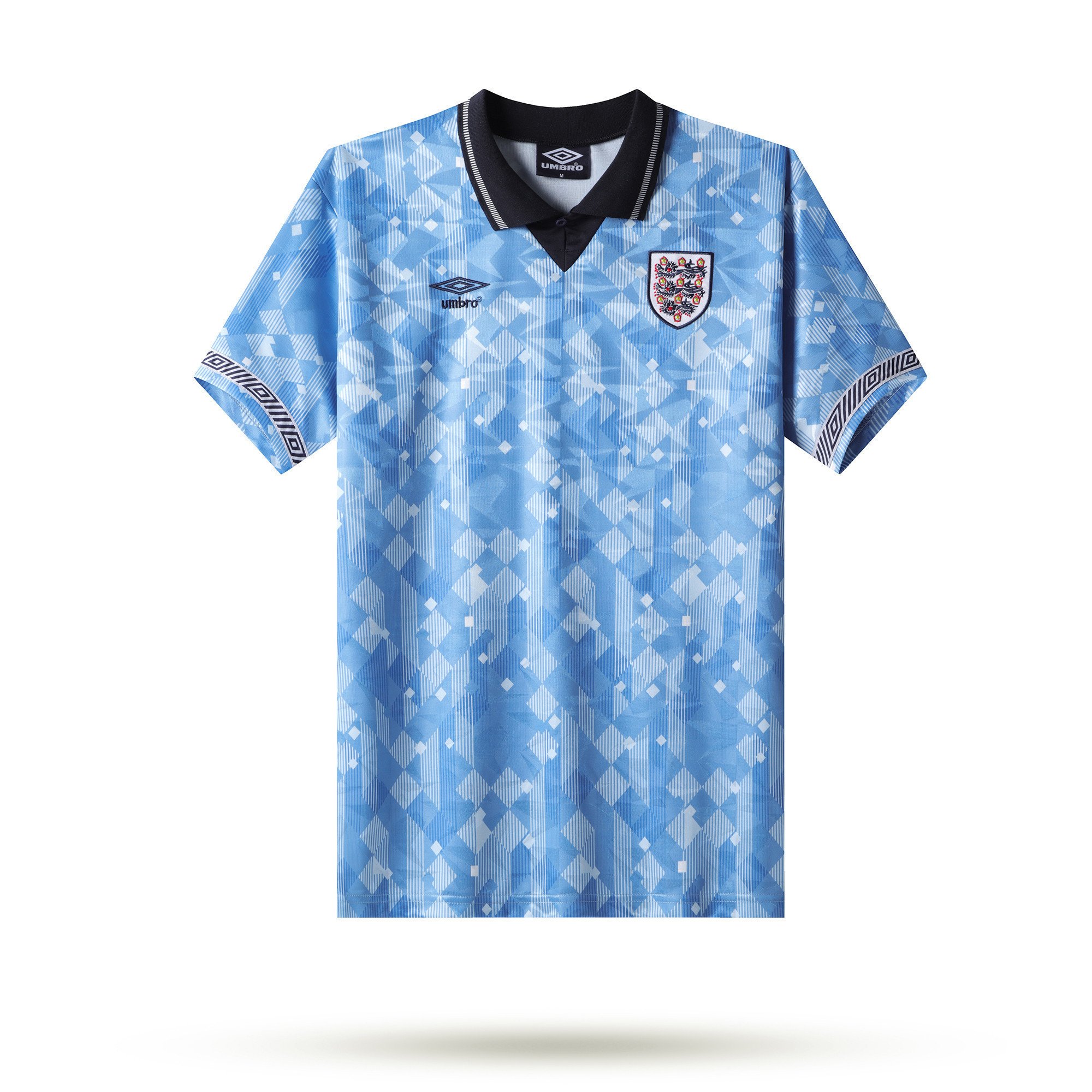 England 1990 Third Men Retro Jersey - Blue