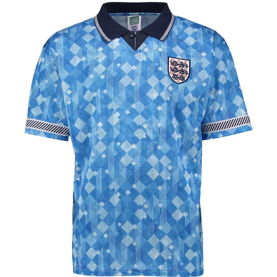 England 1990 World Cup Finals Third Jersey - Men, Sky Blue